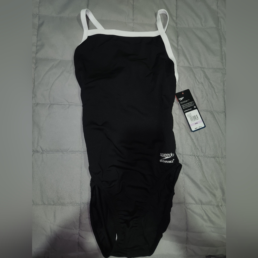 Speedo Women's Swimsuit One Piece Endurance+ Pro Solid Adult Team Black 6/32 $75